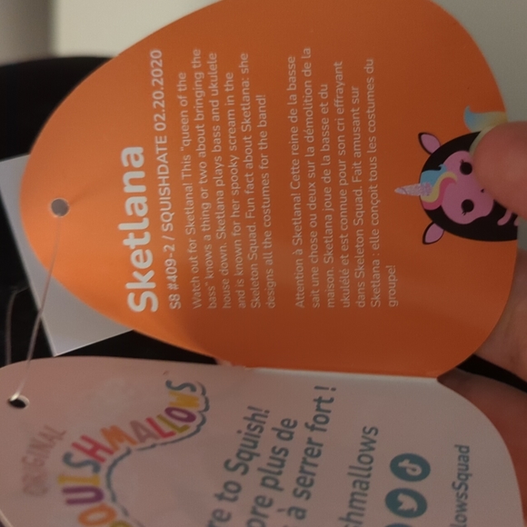 8" Squishmallows Sketlana - Picture 5 of 7